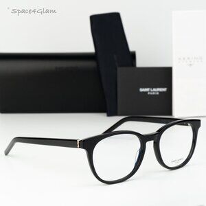Saint Laurent Women Eyeglasses Black Demo Square SLM111 001 NEW AUTHENTIC